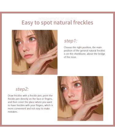 Freckle Pen Set - Waterproof Long Lasting Quick Dry Face Makeup Pen in Dark Brown and Light Brown - Upgrade Design, 2 Colors - Buy Online on GoSupps.com