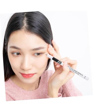 Healeved 10pcs Lying Silkworm Eyeliner White Makeup Brow Pencil Makeup Eyeliner Highlighter Gel Wooden Pole 1 count (Pack of 1) White - Buy Online on GoSupps.com