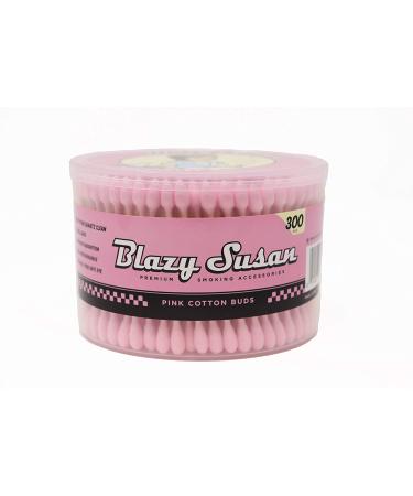 Blazy Pink Cotton Swabs | 300ct | Thick & Absorbent | Residue-Free & No Aftertaste - Buy Online on GoSupps.com
