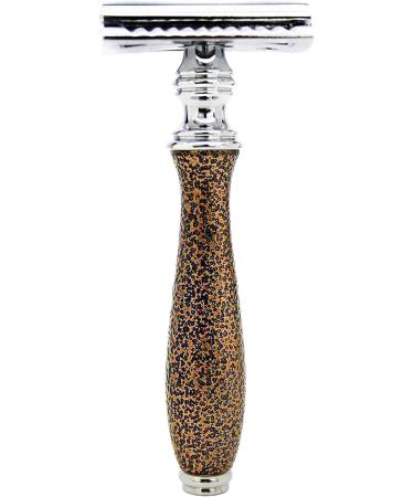 Classic 5-Piece Shaving Set for Men | Golden Antique Look Stainless Steel Synthetic Brush Bowl & Soap | International Shipping Available - Buy Online on GoSupps.com