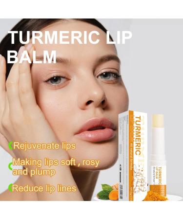 NTHFECG 5 g lip balm with turmeric root oil and peeling nourishing soothing and hydrating lip care duo moisturizer and gentle peeling for dry or cracked lips 2 - Buy Online on GoSupps.com