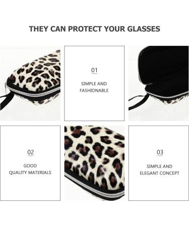 Milists 2-Pack Leopard Leather Sunglasses Case - Portable & Lightweight Unisex Reading Glasses Holder - Buy Online on GoSupps.com