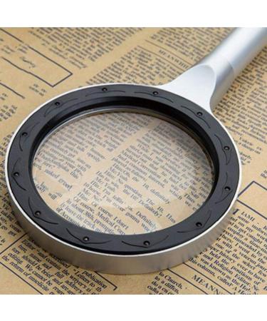 Reading Magnifier 10X 20X Handheld Illuminated Magnifier with 12 LED Lights High Clarity Compatible with Reading Inspection Exploring Good Times - Buy Online on GoSupps.com