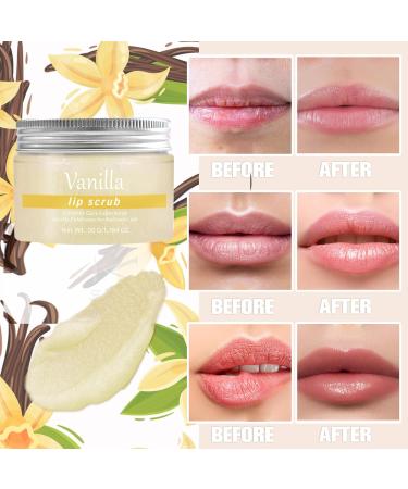 Generic Vanilla & Watermelon Sugar Lip Scrub 2-Pack Exfoliator & Moisturizer for Dry Cracked Lips 3.4 oz - Buy Online on GoSupps.com
