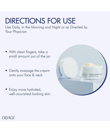 Obagi Hydrate Luxe Moisture-Rich Cream 1.7 oz - Hydrating Face Lotion with Shea Butter for Dry, Sensitive, and Aging Skin - Buy Online on GoSupps.com