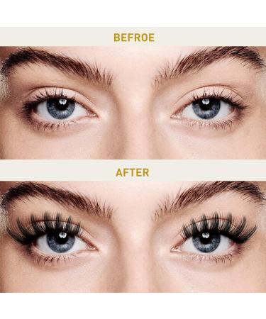 72 Cluster Lashes D Curl | Soft Fluffy Natural Eyelash Extensions - UK-FD-B38-D-16 - Buy Online on GoSupps.com