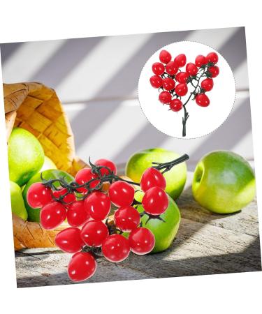 Abaodam 5pcs String Simulated Cherry Tomatoes Fake Cherries Lifelike Mini Tomatoes Fake Grapes Faux Cypress Garland Plastic Fruit Decor Mini Artificial Fruit Child Plant Fake Food Pvc Redx5pcs 18X16CMx5pcs - Buy Online on GoSupps.com