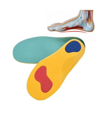 Orthopedic insoles for children prevent flatfoot foot valgus foot pronation breathable shockproof 3d shoe pads adds young girls