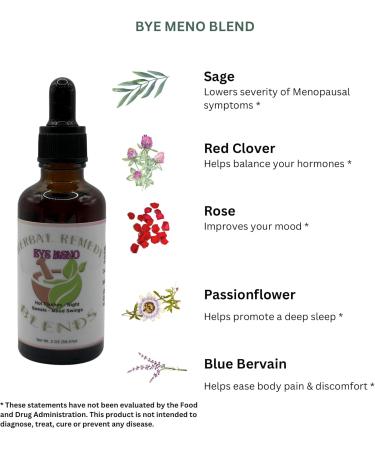 All Natural Herbal Menopause Supplements for Women | Hot Flashes Relief | Alcohol-Free Meno Remedy Blends 2oz - Buy Online on GoSupps.com