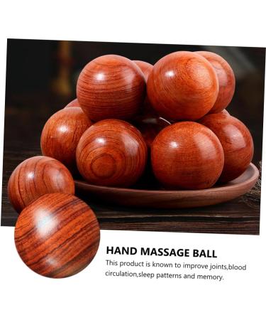 Gleavi Solid Wood Massage Balls - 2 Piece Foot & Muscle Stress Relief Exercise Device | 5.5cm Baoding Balls for Ultimate Relaxation - Buy Online on GoSupps.com