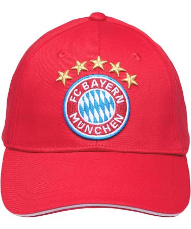 FC Bayern Munich Kids Baseball Cap - Red Logo Cap | International Shipping Available - Buy Online on GoSupps.com