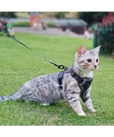 Pangdi Cat Dishes & Leash Set | Tactical Outbreak-Proof Emotional Support Kitten Vest | Gray Large | International Shipping Available - Buy Online on GoSupps.com