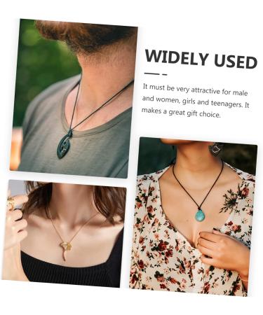 Minkissy Healing Crystal Necklace with Safety Buckle - Amethyst & Cotton Thread Jewelry for Men & Women - International Shipping Available - Buy Online on GoSupps.com