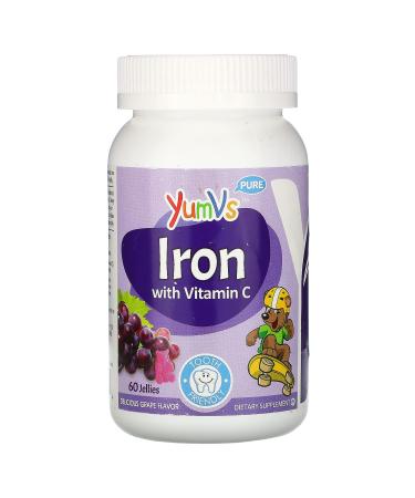 YumV's Pure Iron with Vitamin C Grape 60 Jellies