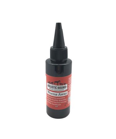 Holistic Hound Liquid Dog Wormer Worms Away - Worming Treatment for Dogs & Puppies Over 12 Weeks - Repels Kills and Prevents Intestinal Parasites & Worms - 100% Natural & Chemical Free - 50ml Bottle