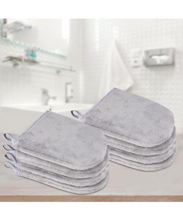 Phogary 8-Pack Microfiber Washing Gloves | Soft Flannel Spa Cloths | Reusable Makeup Remover | European Style Washcloths 15x21 cm (Gray) - Buy Online on GoSupps.com