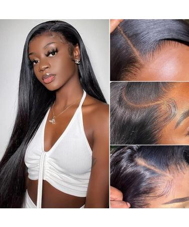 Rebecca Beauty Brazilian Human Hair Lace Front Wig 14 Inch - 10A Grade 4X4 Lace Closure, Pre-Plucked, 180% Density - Natural Straight Hair for Black Women - Buy Online on GoSupps.com