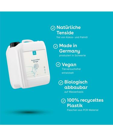 Eco Fy Upholstered Furniture Cleaner - Foam Stain Remover for Sofa Couch & Armchair (5L) - Effective Against Dirt Oil & Fat for Textile & Leather - International Shipping Available - Buy Online on GoSupps.com
