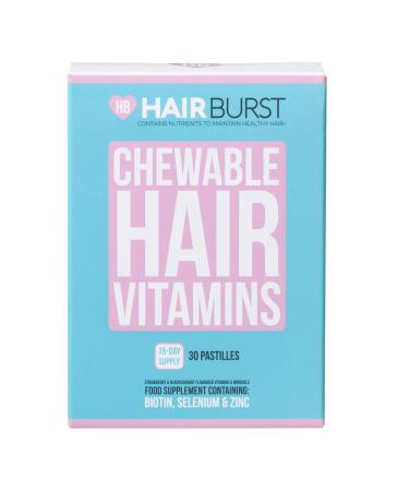 HAIR BURST Chewable Hair Vitamins for Hair Growth - Biotin Anti Hair Loss Thinning Hair Multivitamins - Skin Nails Hair Supplements for Women - Hair Regrowth Pills 30 Chewy Gummy Tablets Travel Size - Buy Online on GoSupps.com