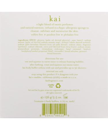 kai Body Buffer 2 Pack - Exfoliating Shower Sponge Set - Buy Online on GoSupps.com