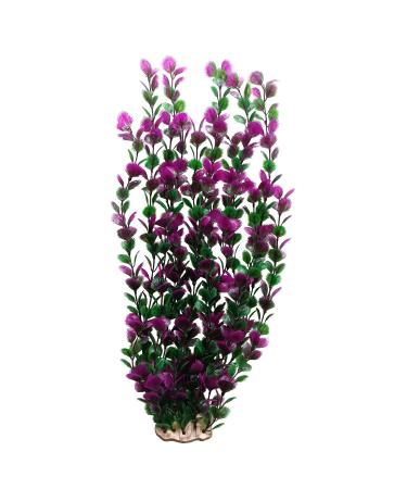DUTACK Purple Grass Cluster Aquarium D cor Plastic Plants Extra Large 20 Inches Tall 6522
