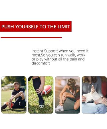 Amorux Medium Ankle Support Brace - Plantar Fasciitis Relief for Men and Women - Buy Online on GoSupps.com