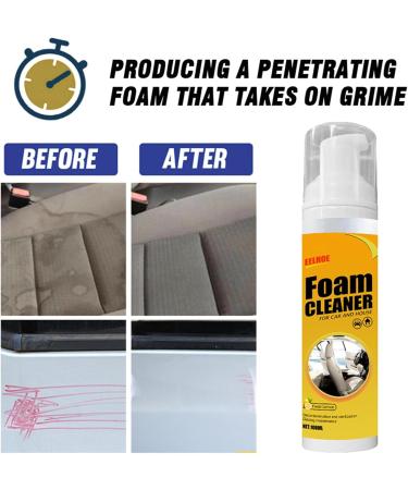 100ml Foam Cleaner Spray Foam Cleaner Foam Cleaner for Car and House Lemon Flavor Multipurpose Foam Cleaner Spray Leather Decontamination Foam Cleaner for Kitchen Bathroom Car and House Lemon Flavor - Buy Online on GoSupps.com