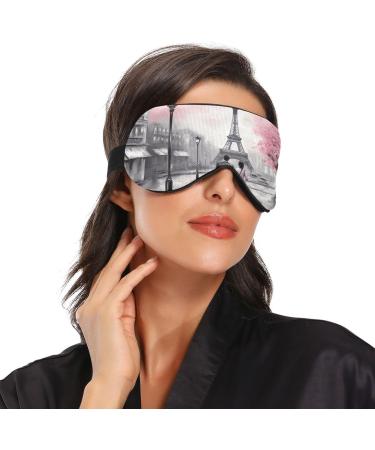 Magic Tape Sleep Mask - Eiffel Tower Eye Mask for Travel & Sleep | Soft Breathable Adjustable Light Blocking for Men & Women - Buy Online on GoSupps.com