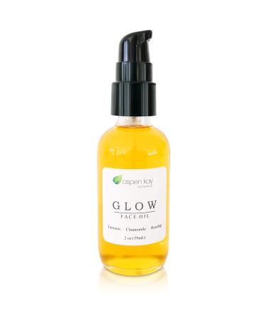 Glow Turmeric & Rosehip Face Oil - Natural Organic Moisturizer with Turmeric & Chamomile - 2 oz - Buy Online on GoSupps.com