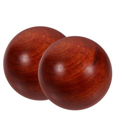 Partykindom 6 STK massage ball Hand massage devices for stress reduction Manual massage balls Handling of Muscle-Stretch balls wooden ball mahogany massage balls the ball roll handball gymnastics ball