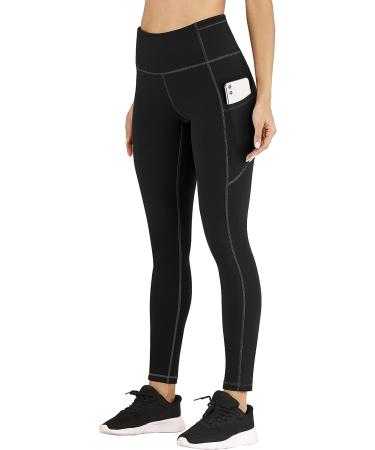 IUGA High Waisted Yoga Pants for Women with Pockets - Black, Large - Buy Online on GoSupps.com