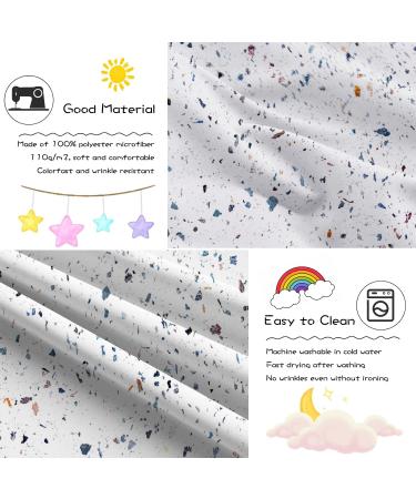 Grey Quartz Stone Baby Bedding Set - Grey Reversible Duvet Cover 100x135 cm + Pillowcase 40x60 cm - Artificial Stone Texture Design - 100% Microfibre - Super Soft & Hypoallergenic & Easy Care Toddler Junior / Cot Bed - Buy Online on GoSupps.com