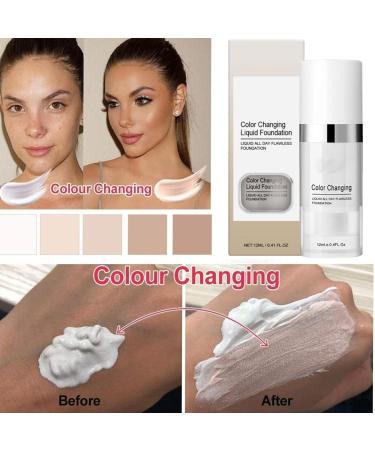 Color Changing Foundation Flawless All Day Foundation 24 Hour Concealer Foundation Moisturizing Foundation Waterproof & Lightweight Long Wear - Buy Online on GoSupps.com