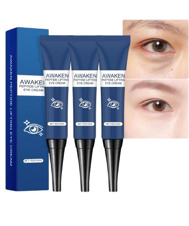 JASUBAI Immediate Effect Firming Eye Gel Awaken Peptide Eye Gel for Puffiness Relief Retinol & Peptides to Reduce Under Eye Bags Anti Wrinkle Serum For Eye