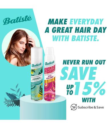 Batiste Naturally Dry Shampoo Green Tea & Chamomile Refresh Hair and Absorb Oil Between Washes Waterless Shampoo for Added Hair Texture and Body 200-ml Naturally Green Tea & Chamomile 200 g (Pack of 1) - Buy Online on GoSupps.com
