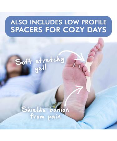 Dr. Frederick's Tailor's Bunion Pain Relief Bundle - 6 Shields & Spacers + 6 Gel Pads - Protector for Shoes - Buy Online on GoSupps.com