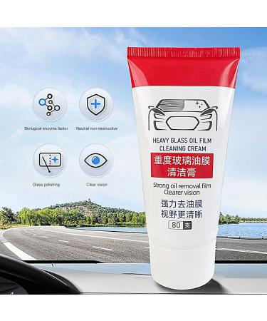 Glass Oil Film Removal Cream Windshield Cleaning Film Removal Cream - Multi-Purpose Cleaning Cream and Scratch Repair for Rearview Side Glass and Car Window - Buy Online on GoSupps.com