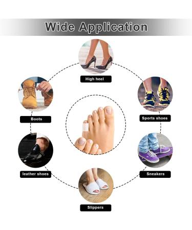Pinky Toe Protectors - 16 PCS Silicone Tubes for Corns, Blisters & Calluses - Toe Cushions for Pain Relief and Injury Protection - Buy Online on GoSupps.com