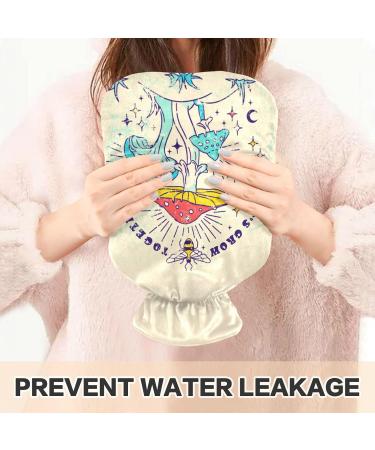Naanle Bees Mushrooms Heat Bottle | 2L Transparent Hot Water Bottle for Pain Relief & Cold Therapy | Hand & Foot Heating Bag - Buy Online on GoSupps.com