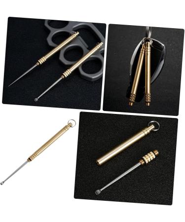 FRCOLOR 2pcs Titanium Alloy Ear Cleaner Kit - Ear Wax Removal Tool & Picker - Durable Ear Spoons for Safe Ear Care - Buy Online on GoSupps.com