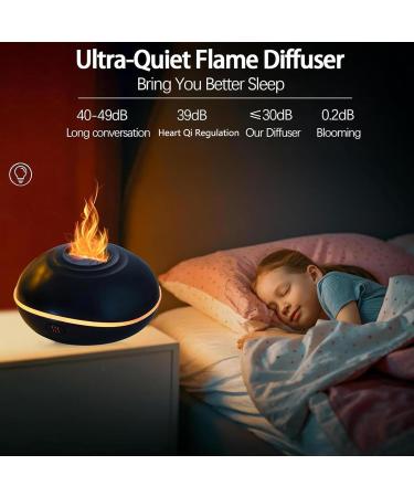 CEWROM Aroma Diffuser - Flame Humidifier with 7 Colors LED Light 200ml Ultrasonic Fragrance Oil Diffuser for Home Office & Yoga - Aromatherapy Essential Oil Diffuser - Buy Online on GoSupps.com