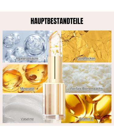  ARCHIDATE Color-changing lip balm moisturizing and brightening lipstick with hyaluronic acid and gold leaf for softer fuller lips. - Buy Online on GoSupps.com