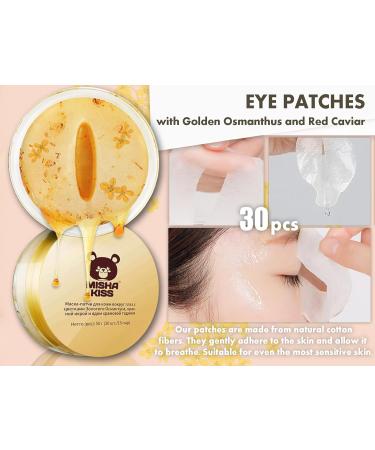 Anti-Aging Skin Care Set: Lifting & Hydrating Under Eye Patches Serum & Cream for Dark Circles & Fine Lines - 30 Pieces - Buy Online on GoSupps.com