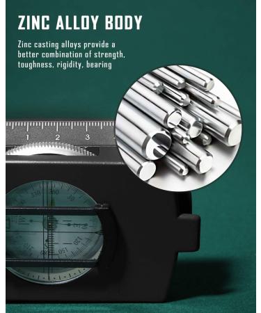 Eyeskey Multifunctional Tactical Survival Military Compass with Lanyard & Pouch | Waterproof & Impact Resistant | Lensatic Sighting Compass for Hiking EK1001 black compass - Buy Online on GoSupps.com