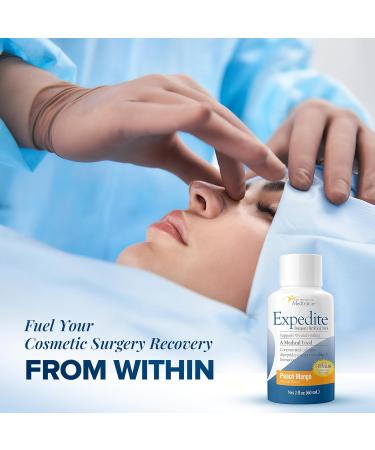 Medtrition Expedite Liquid Collagen Peach Mango 2 Fl Oz Pack of 24 - Nutrition Support for General Orthopedic & Cosmetic Surgery Recovery Peach Mango 2 Fl Oz (Pack of 24) - Buy Online on GoSupps.com