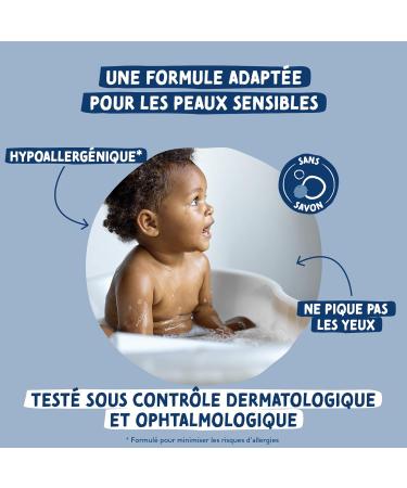 DODIE 3-in-1 Cleansing Gel (500 ml) - Face Body and Hair Cleanser - 92% Natural Ingredients - Hypoallergenic - From Birth - Buy Online on GoSupps.com