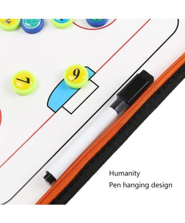 Wrzbest Ice Hockey Coaching Board - Zipper Closure, Strategy Tactics Clipboard for Coach Game Planning with Player Markers - Buy Online on GoSupps.com