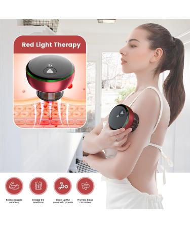 Dyroe Electric Infrared Cupping Massager - Intelligent 16 Gears 3 Modes Remote Control for Pain Relief & Body Detox - Buy Online on GoSupps.com