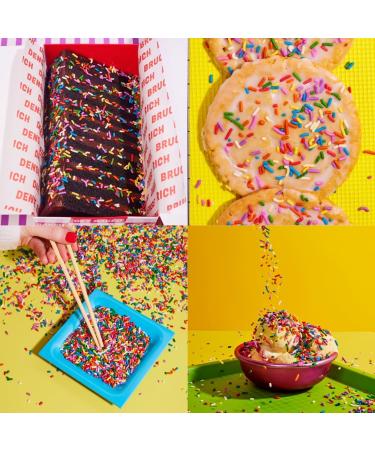 GET BAKED Rainbow Sprinkles | Genuine American Sprinkles | 1kg | Vegan & Gluten Free | Bake-stable | Funfetti Confetti Cake Sprinkles | Edible Cake Decoration 1000 Grams - Buy Online on GoSupps.com
