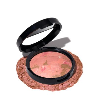 LAURA GELLER NEW YORK Baked Blush-n-Bronze Marbleized 2-in-1 Sculpting Bronzer Blush - Berry Bronze - Contour Face with a Radiant Flush 17 Berry Bronze